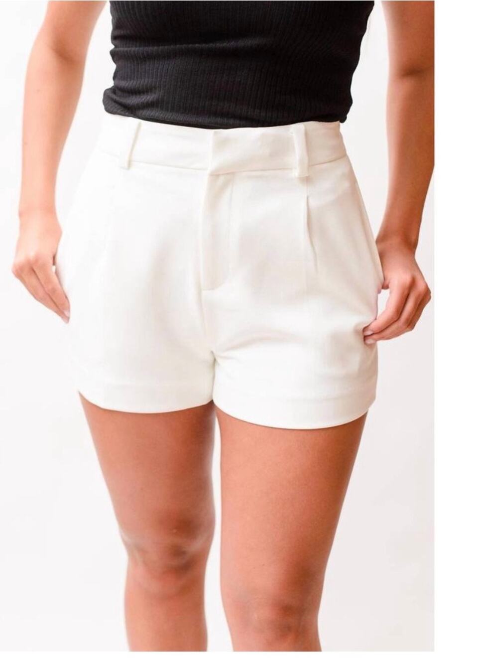 Generation Love Sena Crepe Shorts White Size XS
